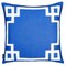Homeroots Blue & White Geometric Decorative Throw Pillow Cover 18 x 18 in. 355324 - alternate 2